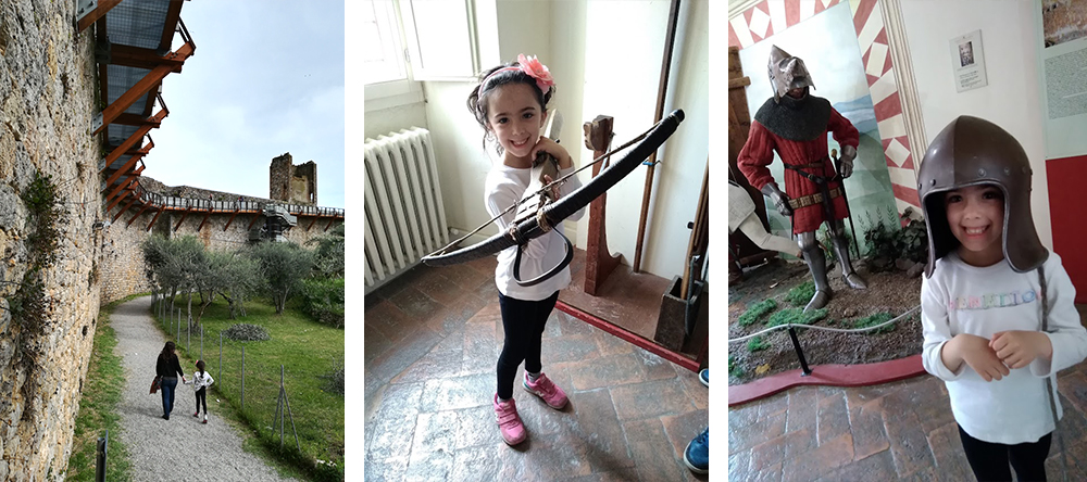 Monteriggioni e le sue mura da scoprire con i bambini