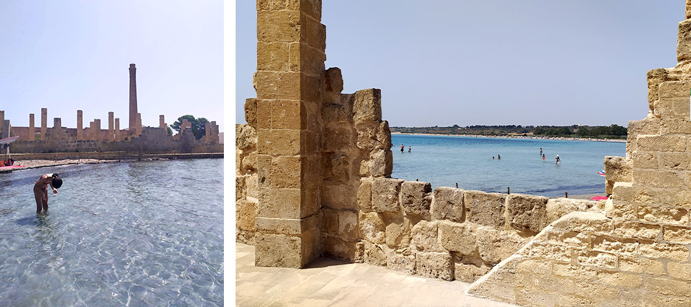 Spiaggia della Tonnara di Vendicari (Siracusa) - adatta per i bambini