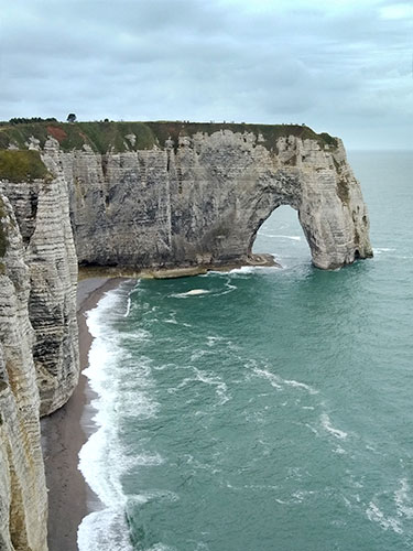 Le spettacolari falesie di etretat