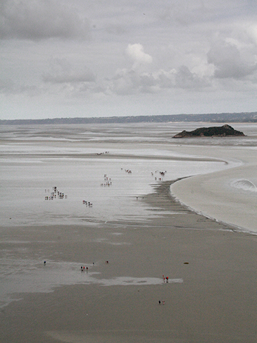 mont-saint-michel la vista dall'alto