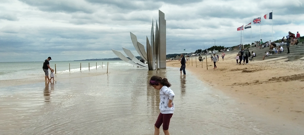 La spiaggia dello sbarco in normandia - omaha beach