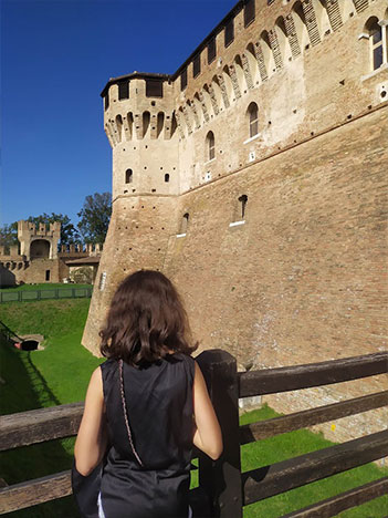 Il fossato del castello di Gradara